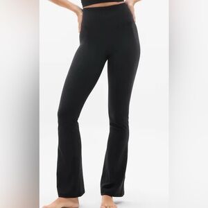 Athleta Elation Rib Flare Pants - Black
